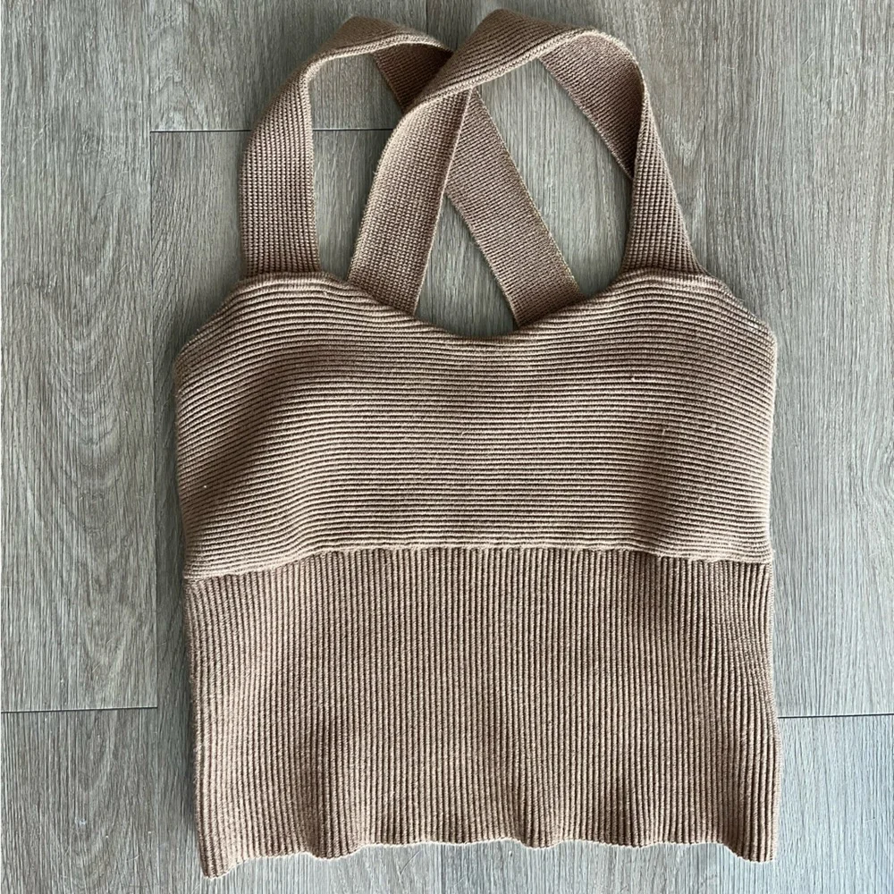 Coffee Knit Tank - Picture 1 of 4